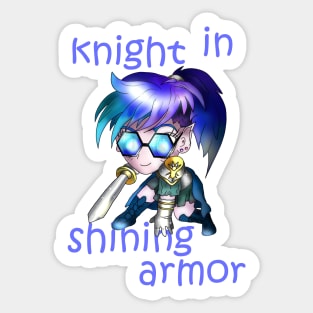 chibi knight girl Sticker